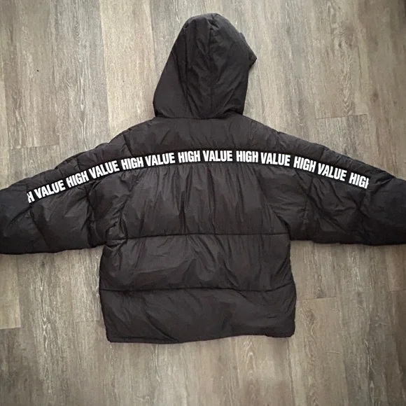 Zara Oversized Black Puffer Jacket - Picture 9 of 10